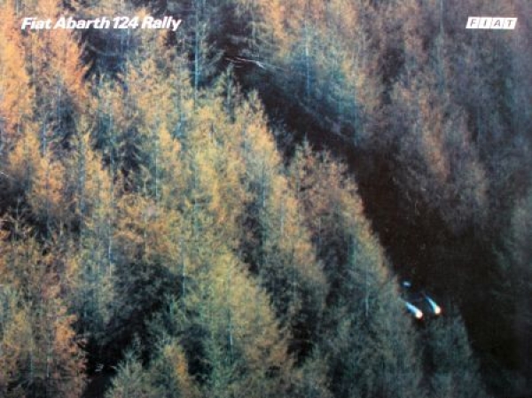 Fiat 124 Abarth Rally Modellprogramm 1972 Automobilprospekt (7286)